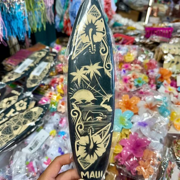 Maui Wooden Surfboard Decoration