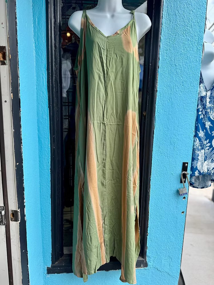 Olive Green Long Dress