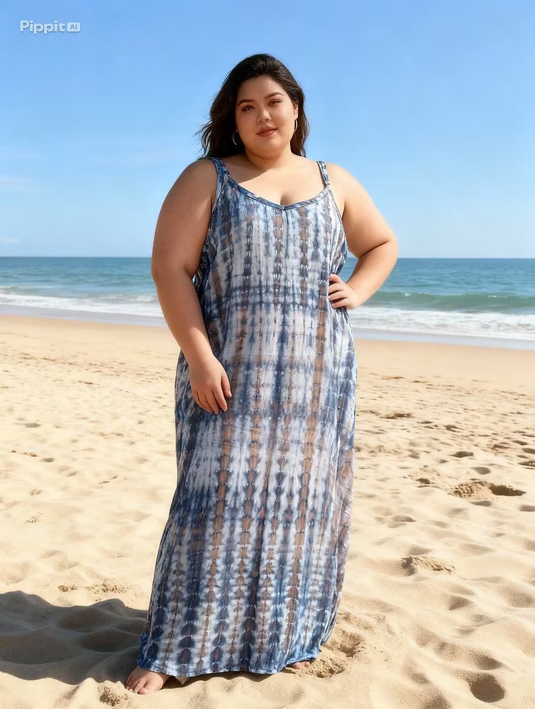Plus Sized Tie Dye Dress