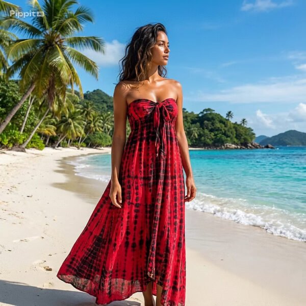 Ruby Red Strapless Dress