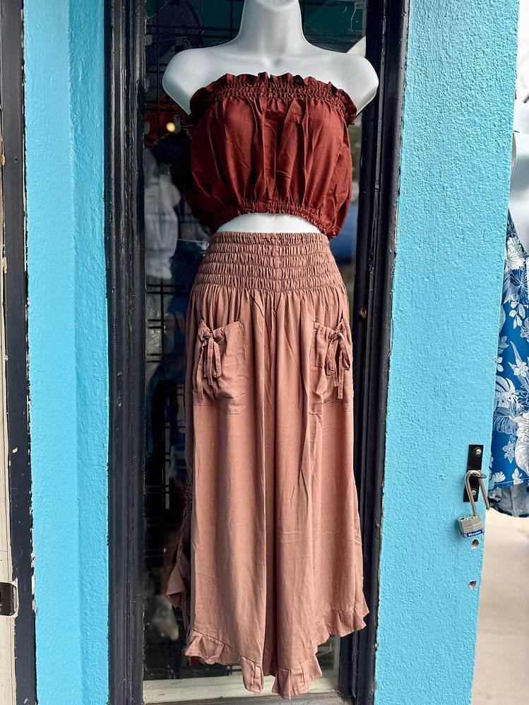 Tube Top & Flowy Pants