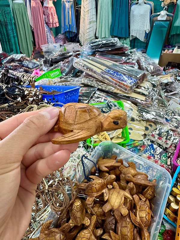 Wooden Tiny Turtle Figurine