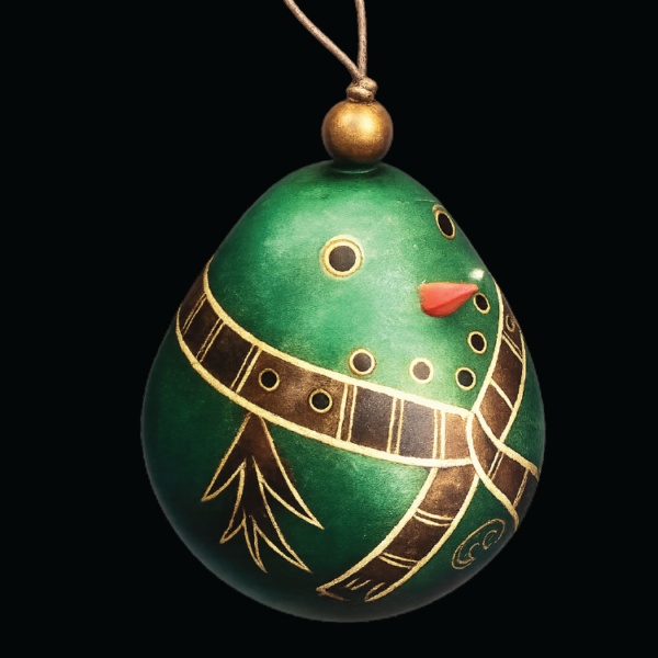 Christmas Snowman Green