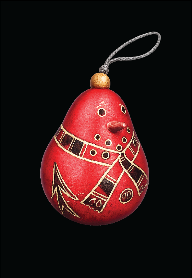 Christmas Snowman - Red