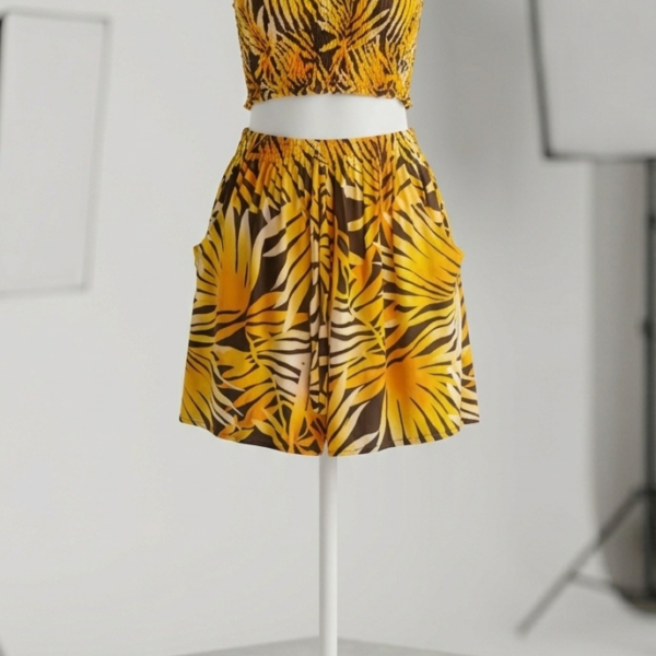 Strapless Bubble Hem Mini