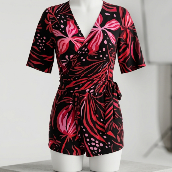 Floral Wrap Romper