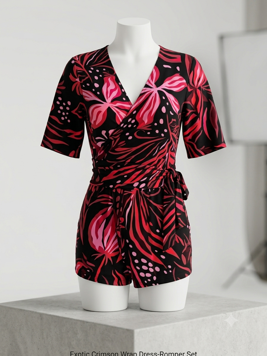 Floral Wrap Romper