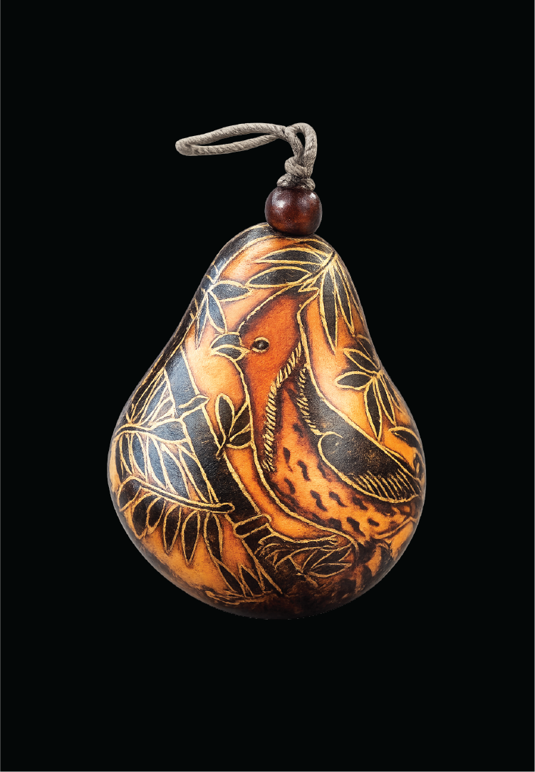 Gourd Ornament - Cardinal